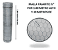 Malla Pajarito Galvanizada 1.80x1/2 Pul1.27cm X30 Mts Largo - Miniatura 2
