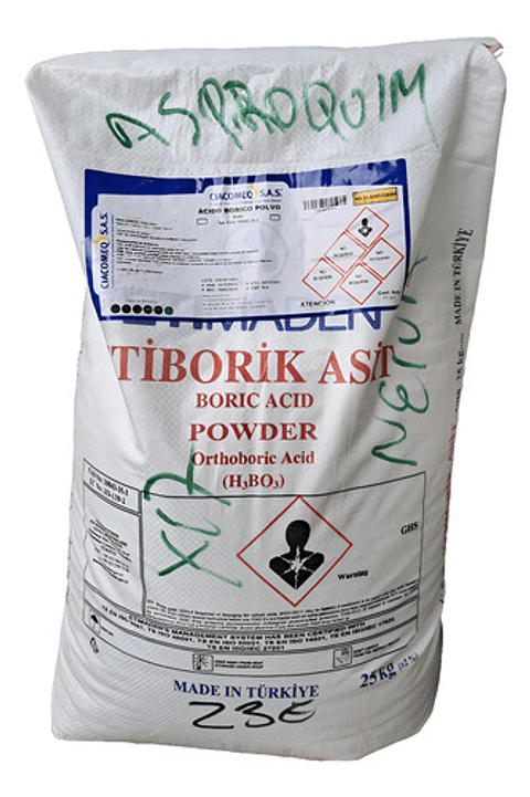 Acido Borico 25 Kilos