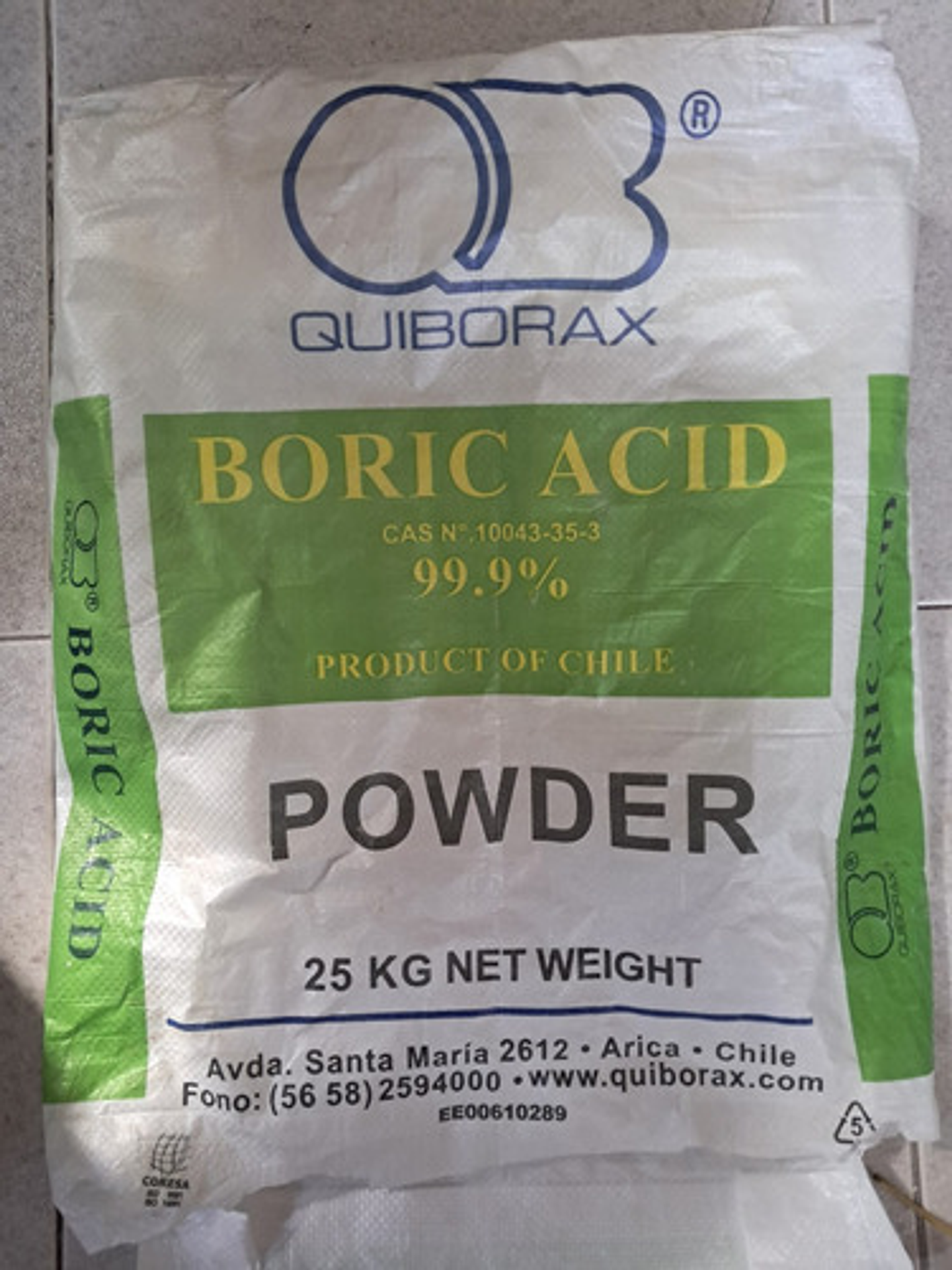 Acido Borico 25 Kilos 3