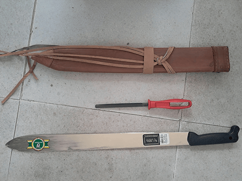 Cubierta En Cuero Para Machete Peinilla + Machete + Lima 6