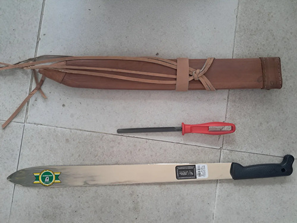 Cubierta En Cuero Para Machete Peinilla + Machete + Lima 6 2