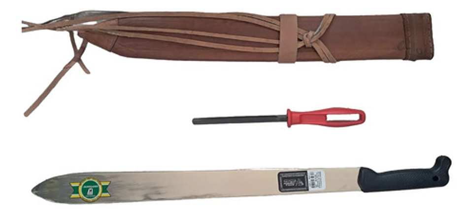 Cubierta En Cuero Para Machete Peinilla + Machete + Lima 6 3