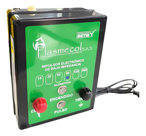 Impulsor Electrónico para Cerca Eléctrica Plasmecol (30km-50km-80 km - 100km) | Agrosamario