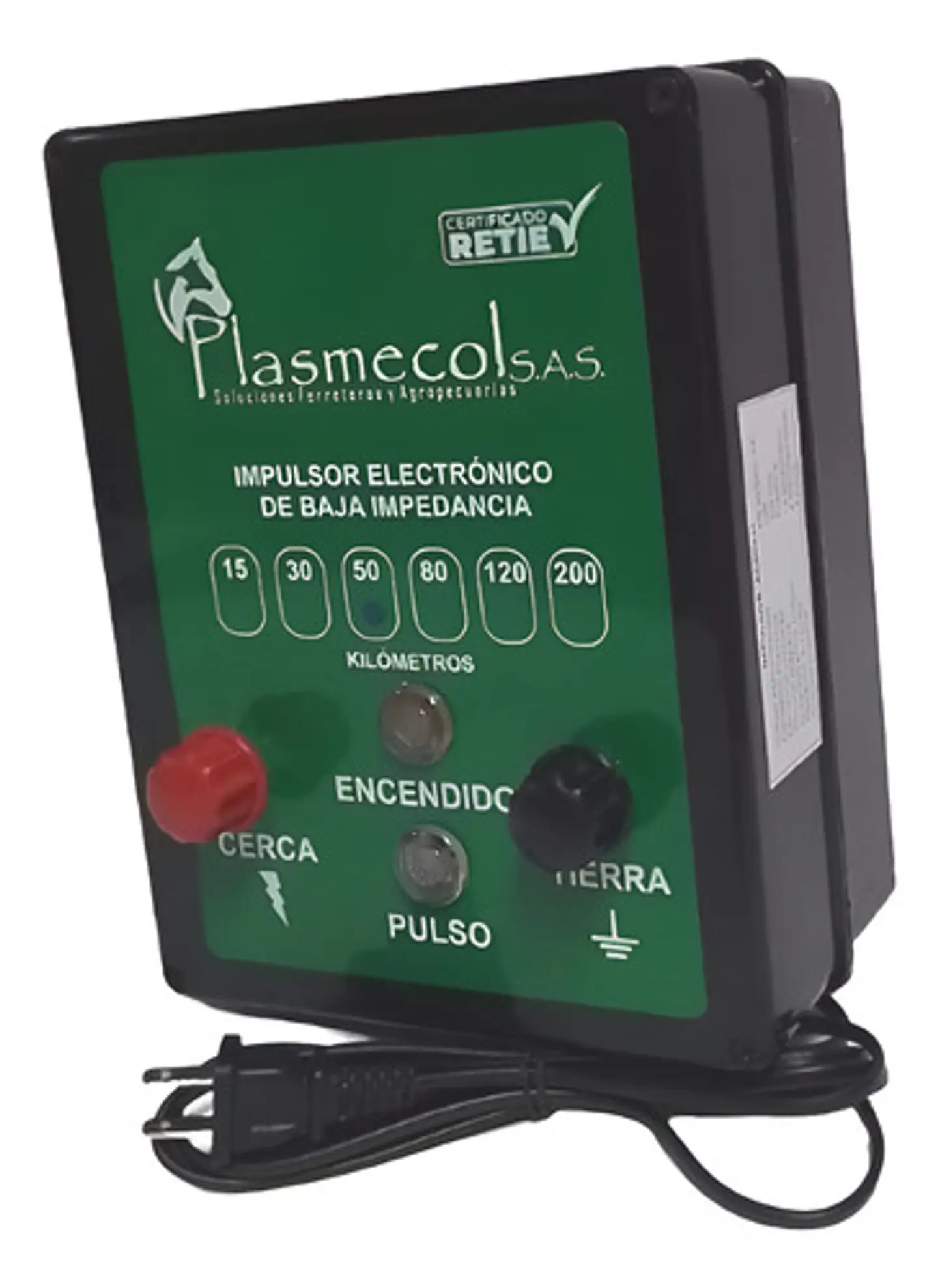 Impulsor Electrónico para Cerca Eléctrica Plasmecol (30km-50km-80 km - 100km) | Agrosamario 2