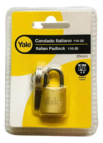 Candado Yale Tipo Italiano 110-20 2