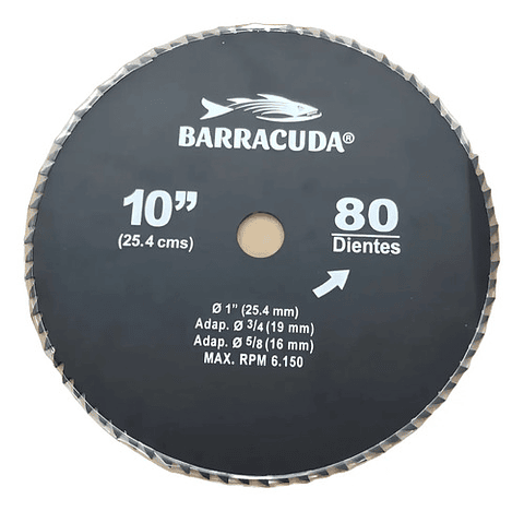 Disco Para Guadaña Barracuda De 80 Dientes