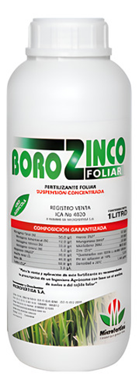 Borozinco X 2litro Nutricion Foliar Frutales Y Flores