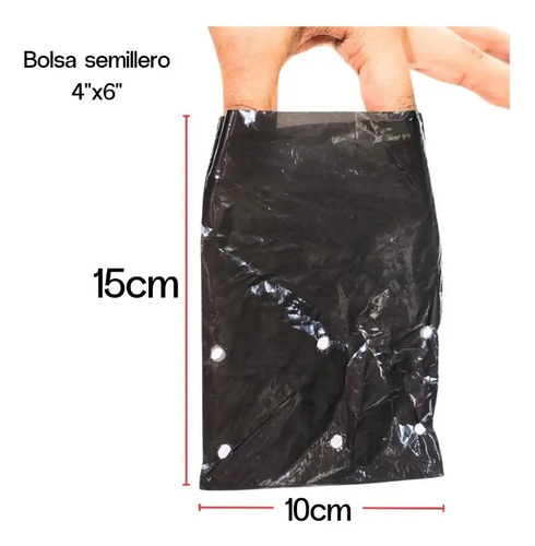 Bolsa para Semillero y Vivero 4x6 pulg (10cm x 15cm) | 1000 Unidades | Agrosamario 10