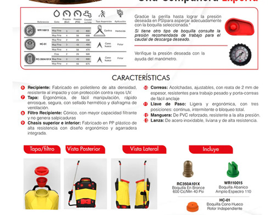 Fumigadora Electrica Pila Royal Condor 18litros 7