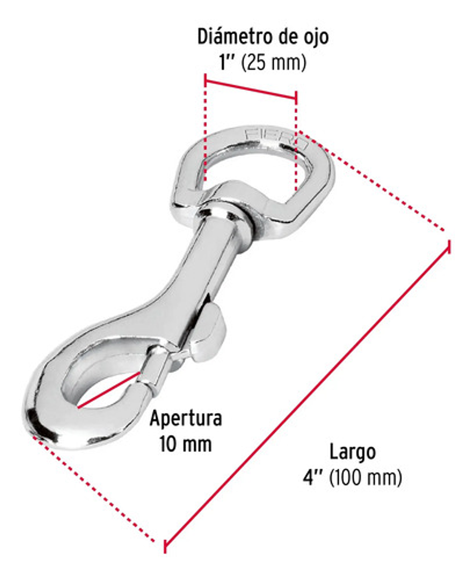 Bandola De Zinc De 1  Giratoria, Fiero 2
