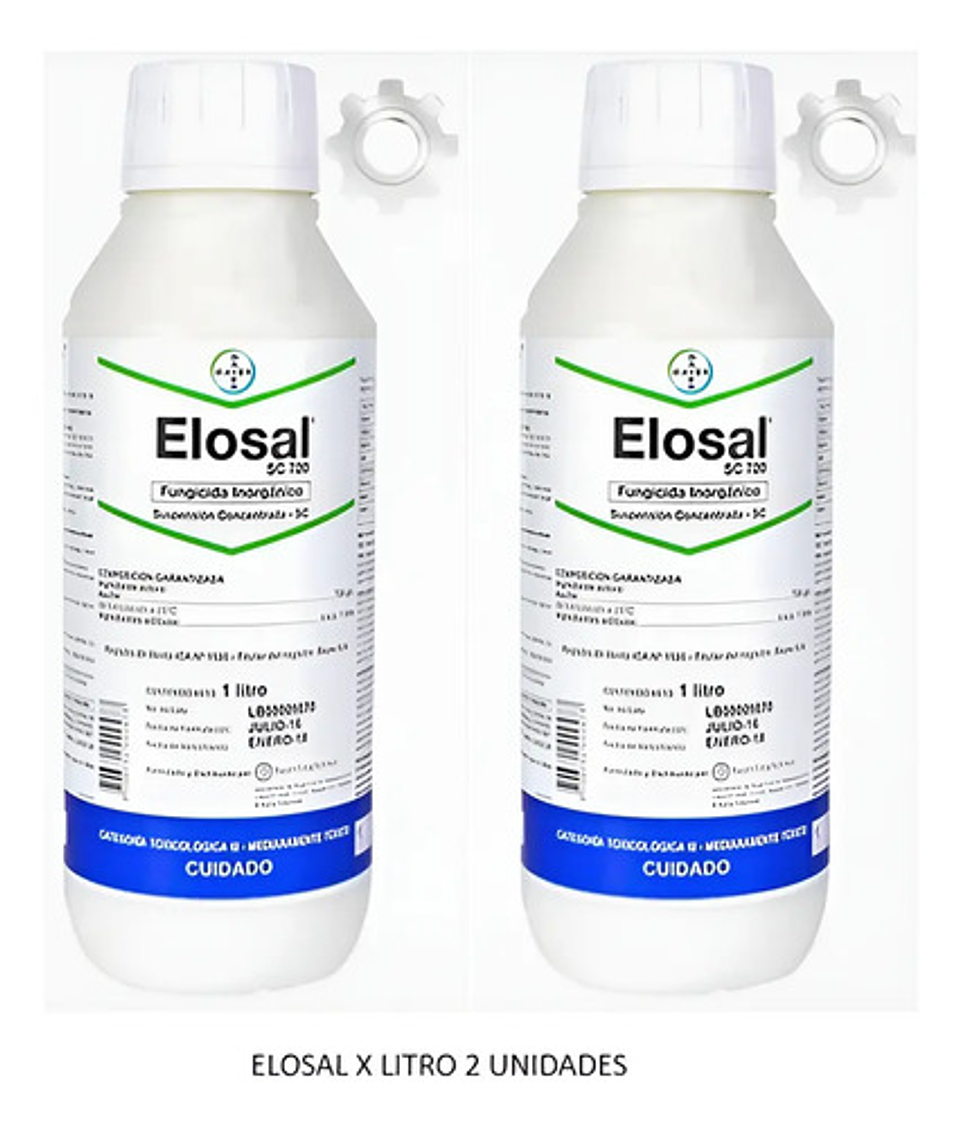 Elosal Azufre 720  Para Control De Hongos X Litro 2 Unidades 1