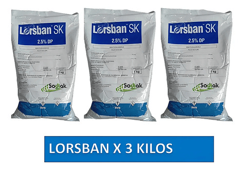 Lorsban Polvo X 3kg - Control De Hormigas