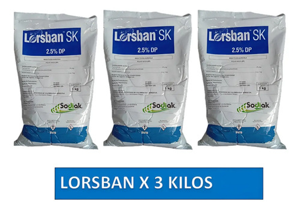 Lorsban Polvo X 3kg - Control De Hormigas 2