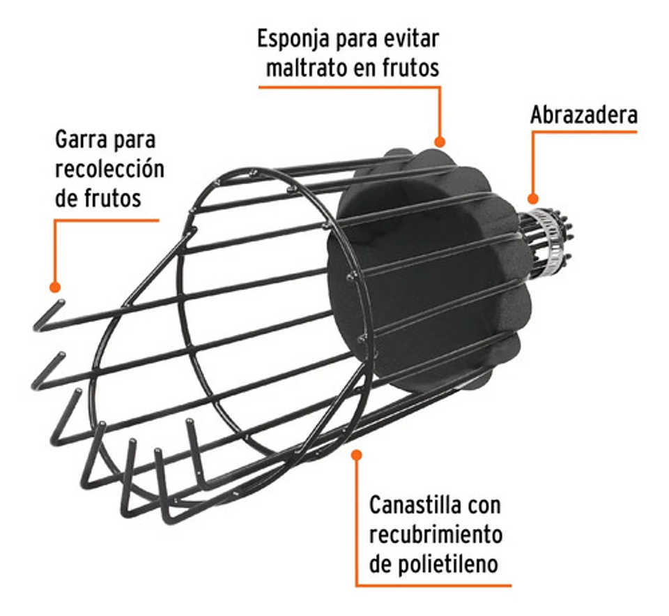 Canasta Recolectora De Fruta Profesional Con Cojín De Espuma 3