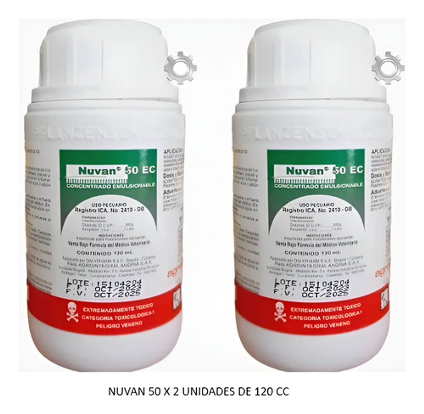 Nuvan 50 Control Insectos Y Acaros En Casas X 120cc 2 Unidad 1