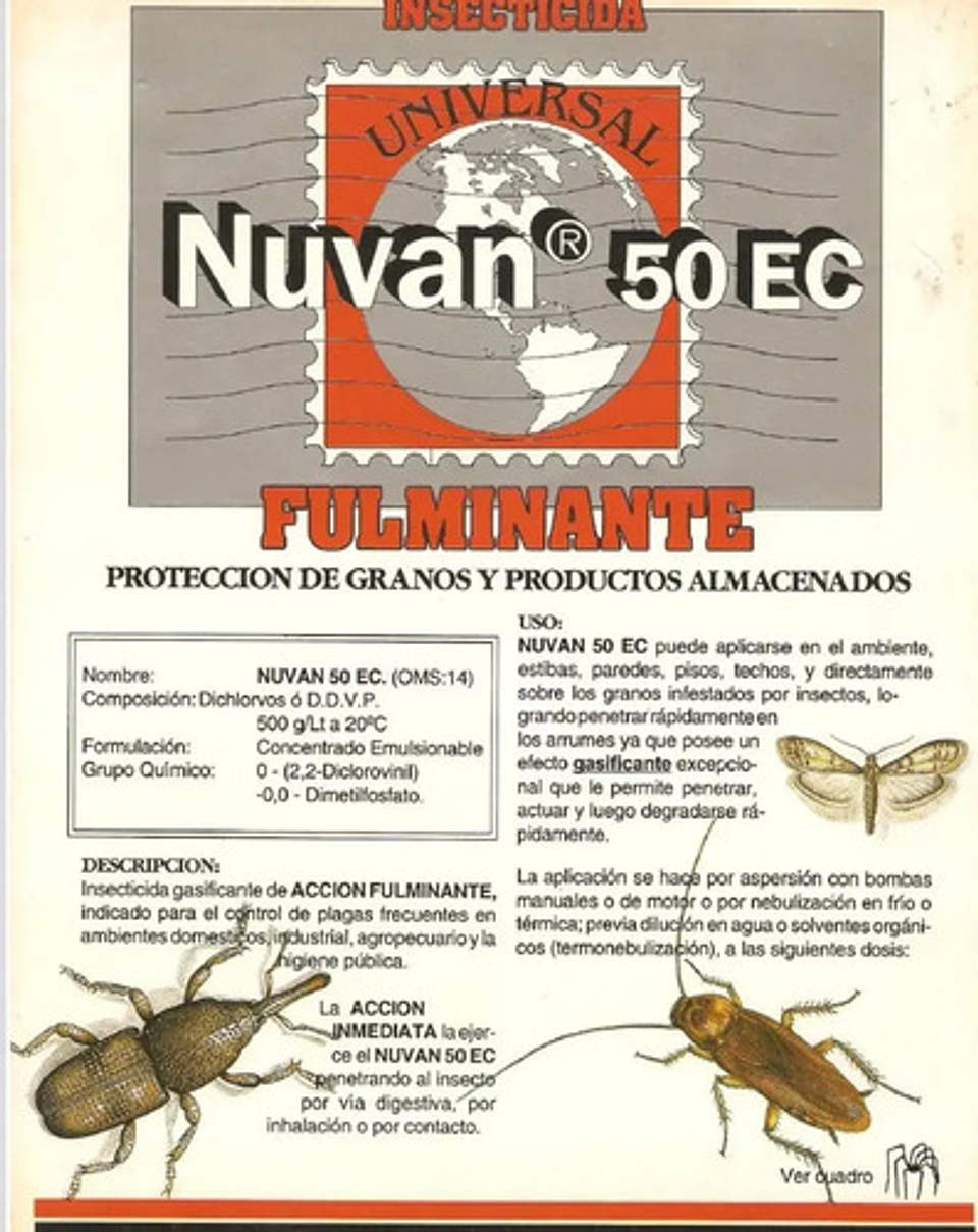 Nuvan 50 Control Insectos Y Acaros En Casas X 120cc 2 Unidad 2