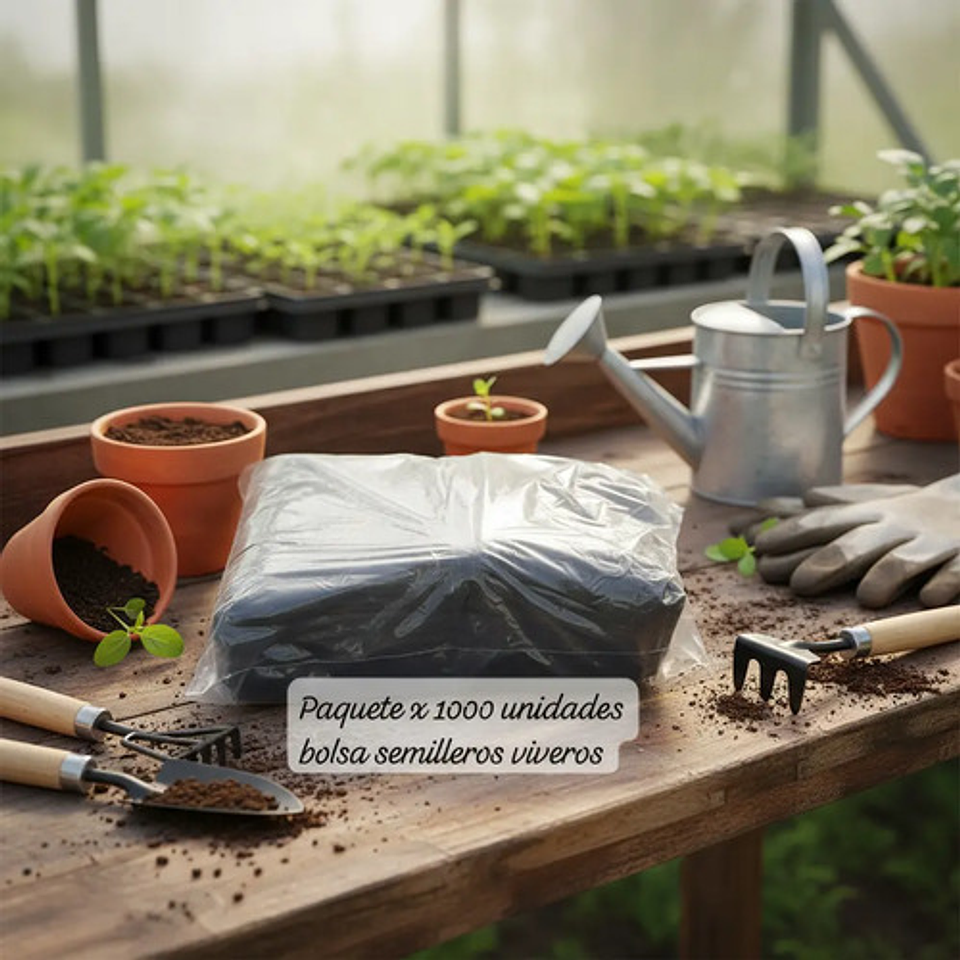 Bolsa Semillero Vivero 4x6pul (10cm Ancho X15cm Alto) 5000un 3