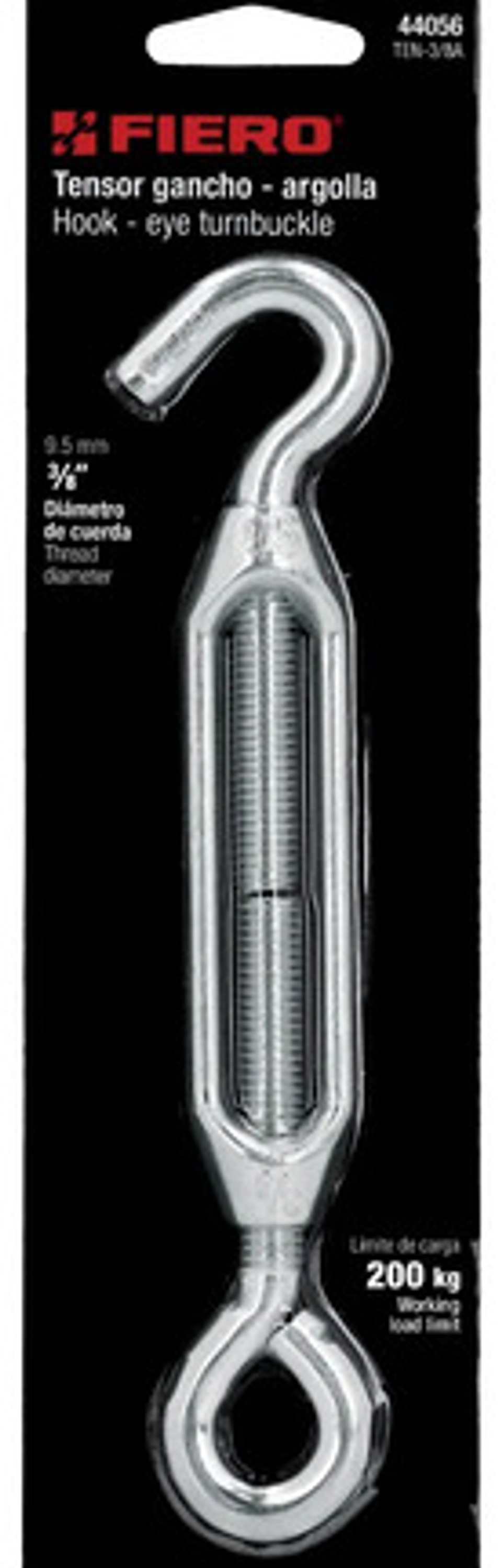 Tensor Zinc 3/8  Gancho-argolla, Fiero 1