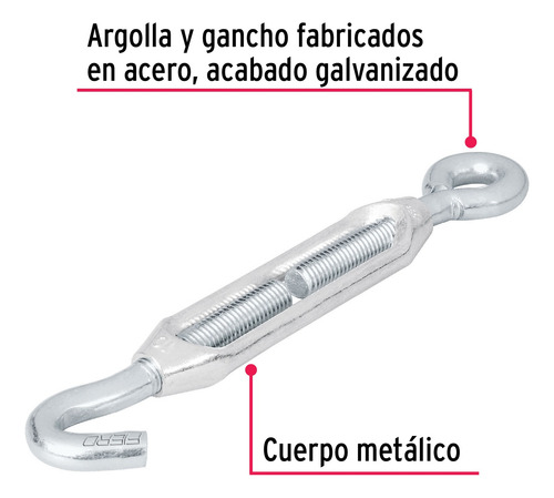 Tensor en Zinc 3/8