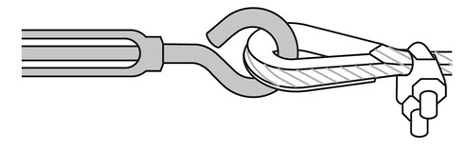 Tensor Zinc 3/8  Gancho-argolla, Fiero 3