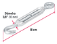 Tensor Zinc 3/8  Gancho-argolla, Fiero - Miniatura 4