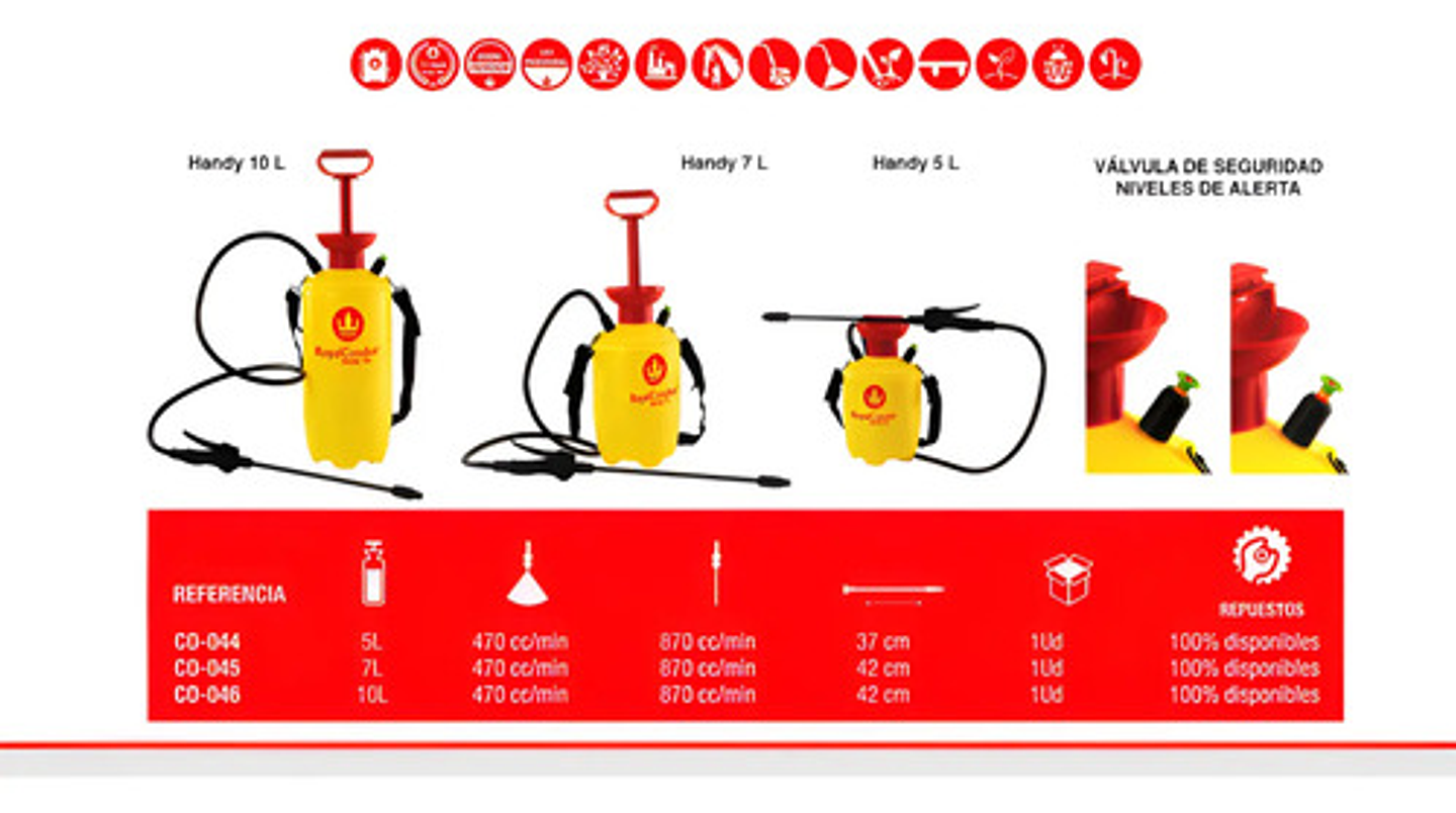 Fumigadora Manual Royalcondor® Handy 10 Litros 4