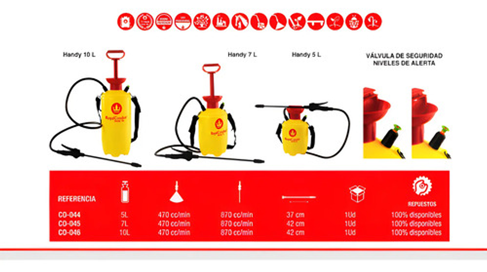 Fumigadora Manual Royalcondor® Handy 10 Litros 4