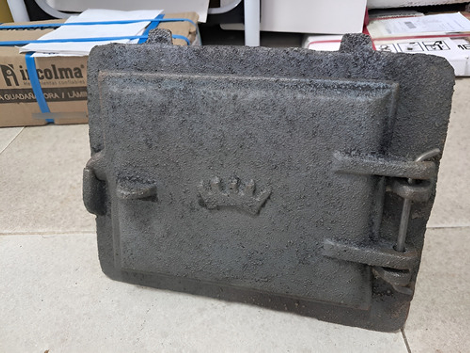 Puerta Para Estufa De Leña Grande 20 Cm  X 25 Cm 2