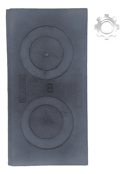 Plancha Para Estufa De Leña 2 Puestos Condor 56cm X 28 Cm