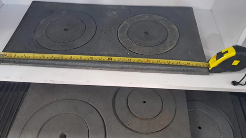 Plancha Para Estufa De Leña 2 Puestos Condor 56cm X 28 Cm 4