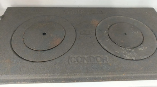Plancha para Estufa de Leña Cóndor 2 Puestos 56x28 cm - Agrosamario 3