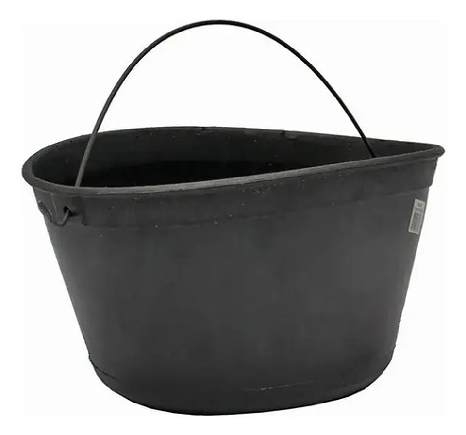 Balde Para Construcción Negro 8 Litros X 2 Unidades 3