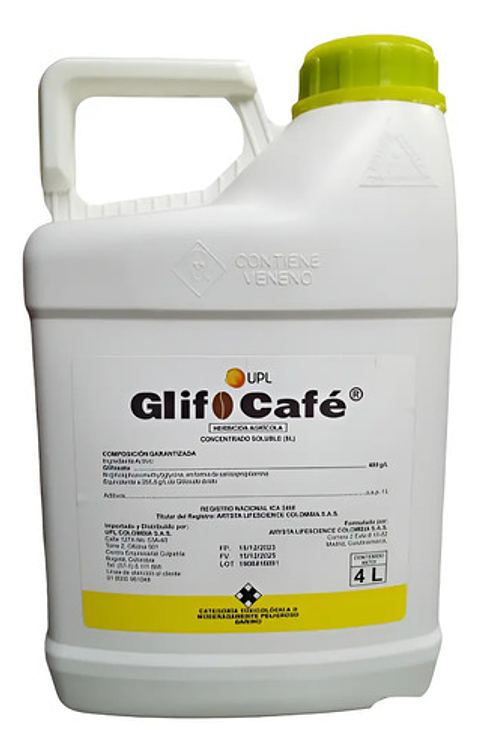 Control Malezas X Litro Glifocafe  480 X 4litro