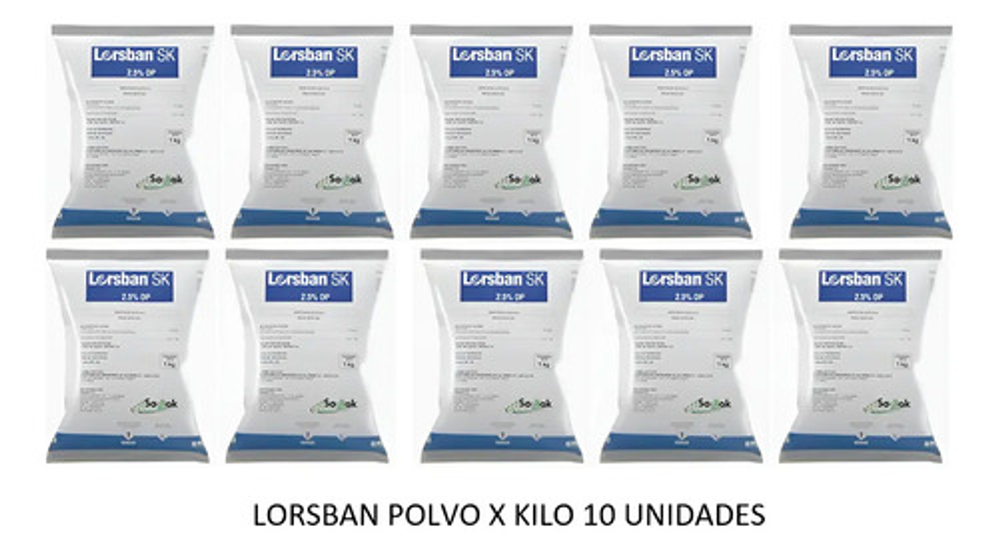 Lorsban Polvo X  10  Kilos  - Control De Hormigas 2