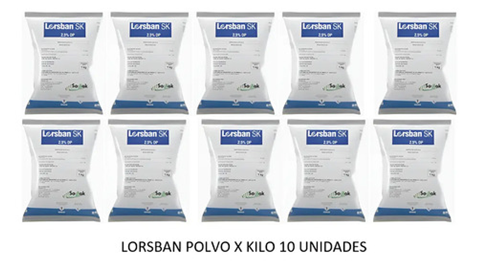 Lorsban Polvo X  10  Kilos  - Control De Hormigas 2