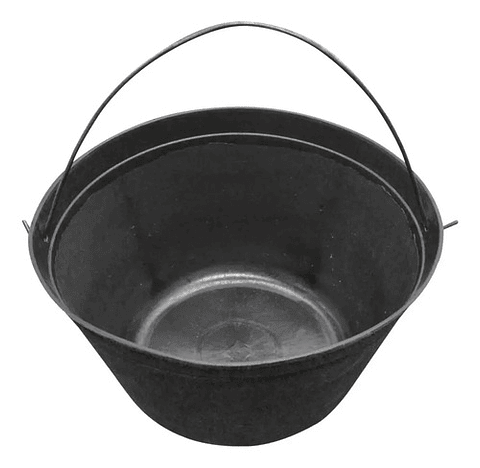 Balde Para Construcción Negro 8 Litros X 6 Unidades