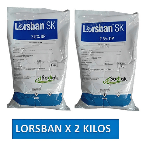 Lorsban Polvo X 2kg - Control De Hormigas
