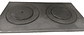 Plancha  Estufa De Leña 2 Puestos Indujara 53.5 Cm X 29.5cm - Miniatura 3