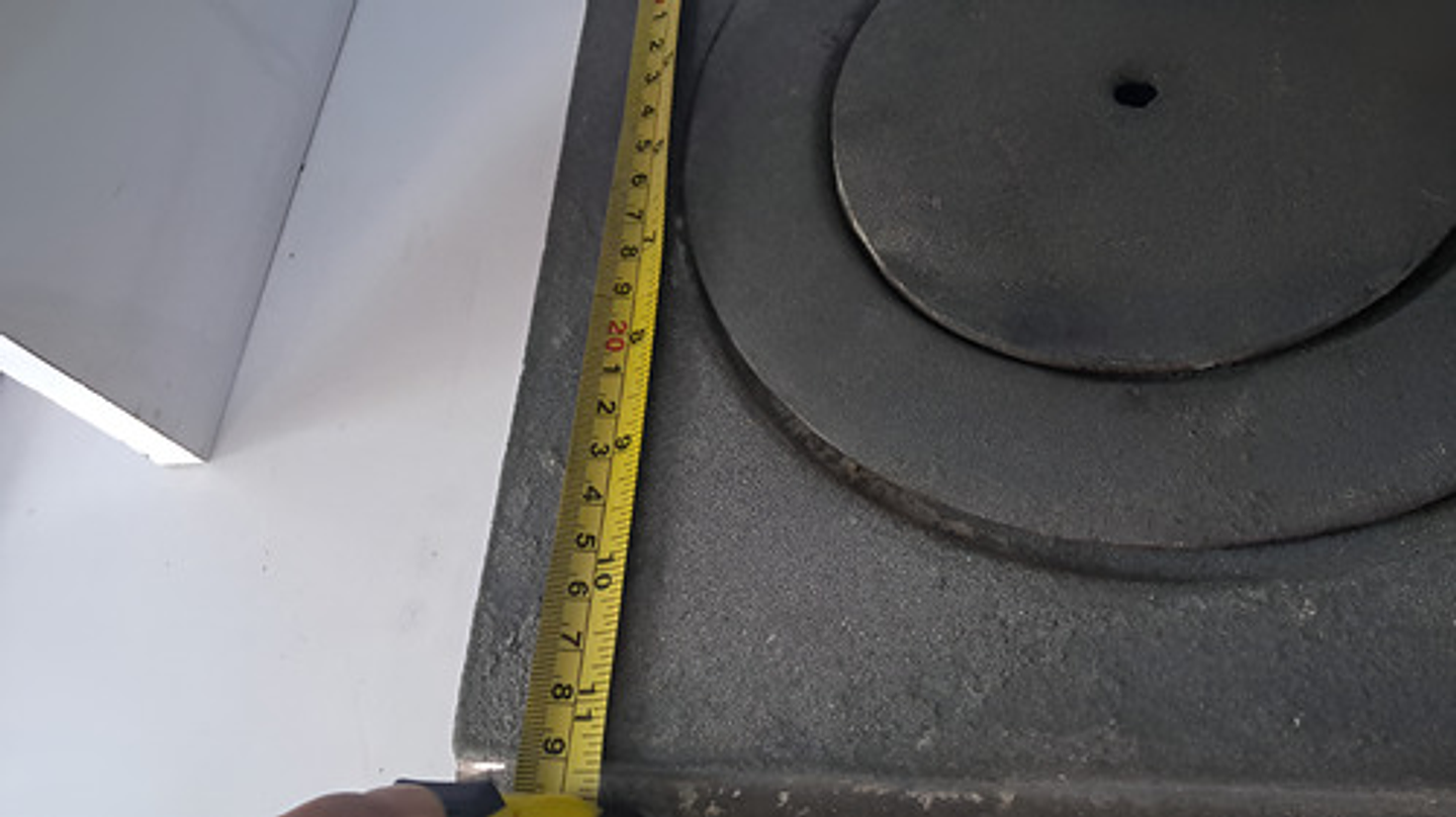 Plancha  Estufa De Leña 2 Puestos Indujara 53.5 Cm X 29.5cm 4