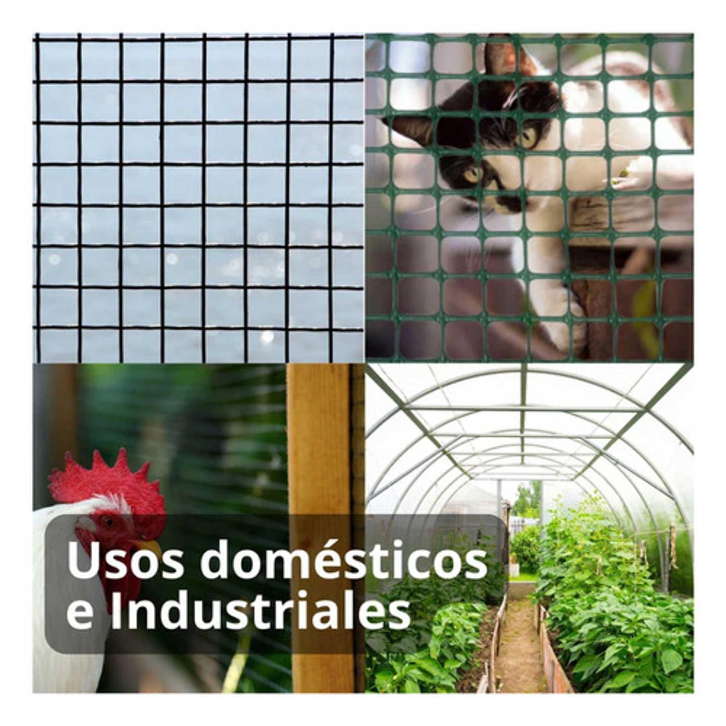 Malla Reja Cuadrada Plastica 16x16mm X 5mt Largo/1.50mt Alto 5