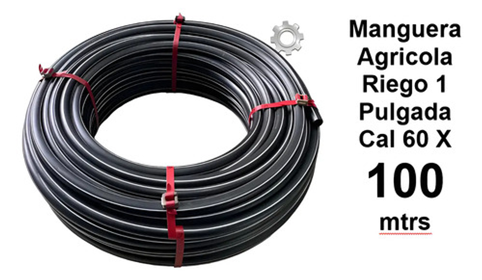 Manguera Agricola Riego 1 Pulgada  Cal 60 X 100mtrs 2