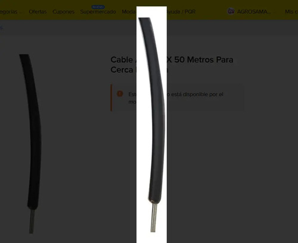 Cable Aislado Cerca Eléctrica X 50 M (2unidades) 5