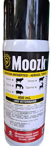 Moozk Aerosol Larvicida y Cicatrizante (400 ml)  (lepecid)  | Agrosamario   2