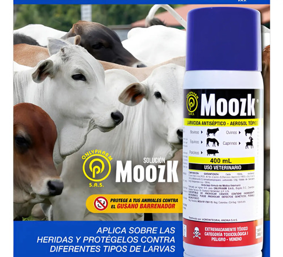 Moozk Aerosol X 400 Ml Larvicida-lepecid 5