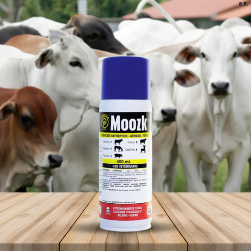 Moozk Aerosol Larvicida y Cicatrizante (400 ml)  (lepecid)  | Agrosamario   6