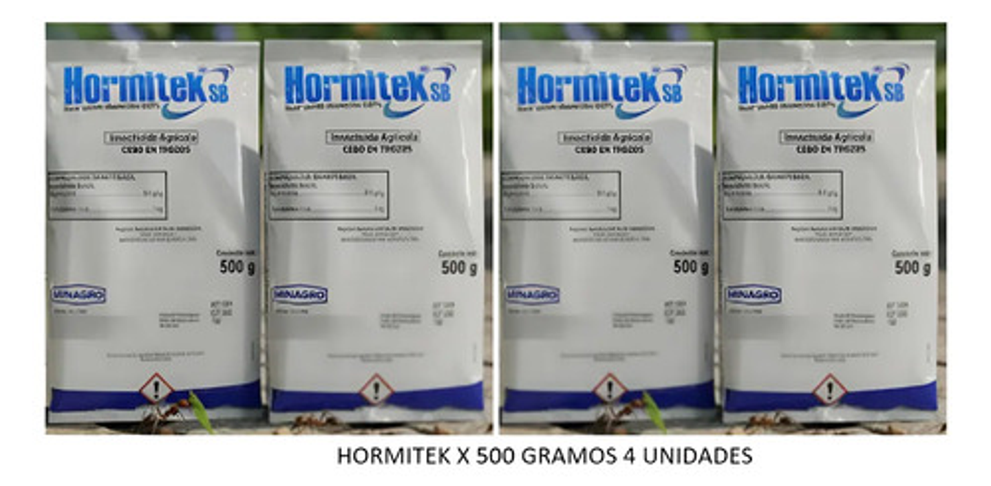 Hormitek X 500 Gr Control Hormigas Cebo X 4 Unidades 2