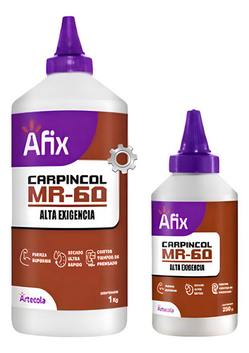 Pegante Madera Profesional Afix Carpincol Mr-60 X 500 Gr Color Beige 1