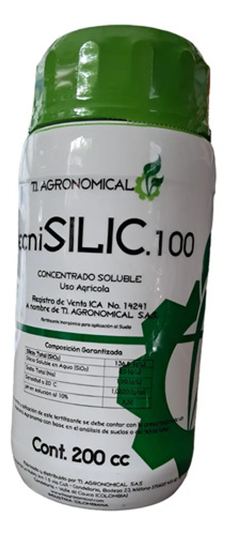 Coadyuvante Agrícola Siliconado Tecnisilic.100 X 200ml 1