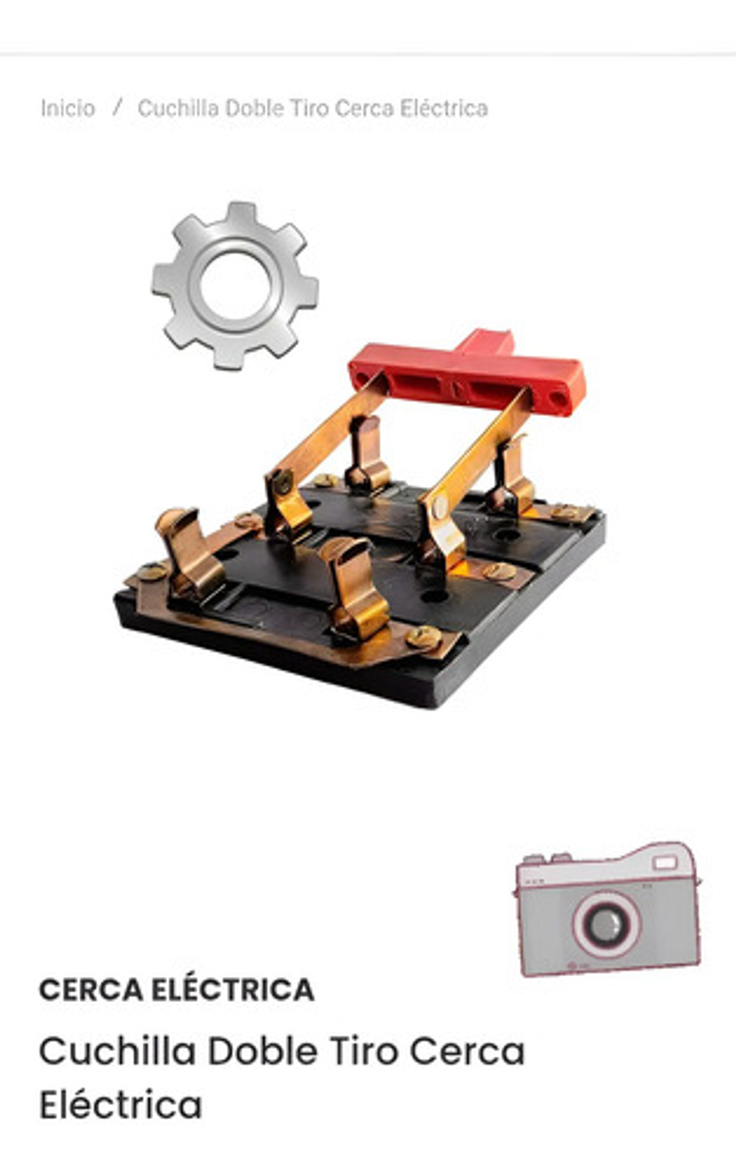 Cuchilla Doble Tiro Cerca Eléctrica X Unidad 2