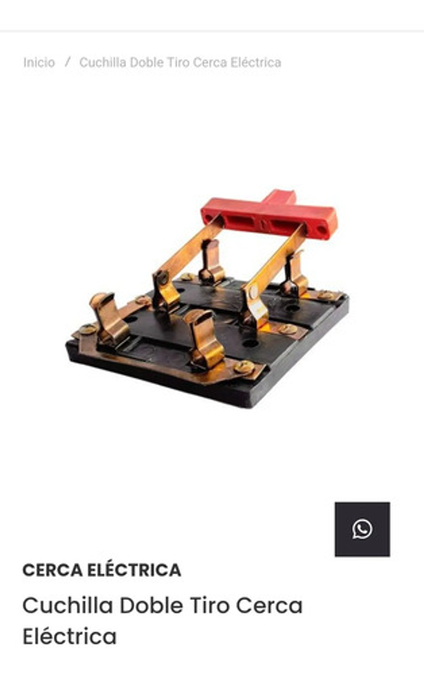 Cuchilla Doble Tiro Cerca Eléctrica X Unidad 3